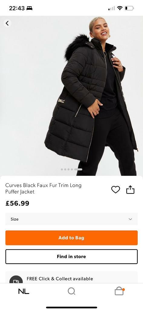 padded jacket size 24